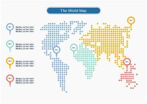 Dots World Map | Free Dots World Map Templates