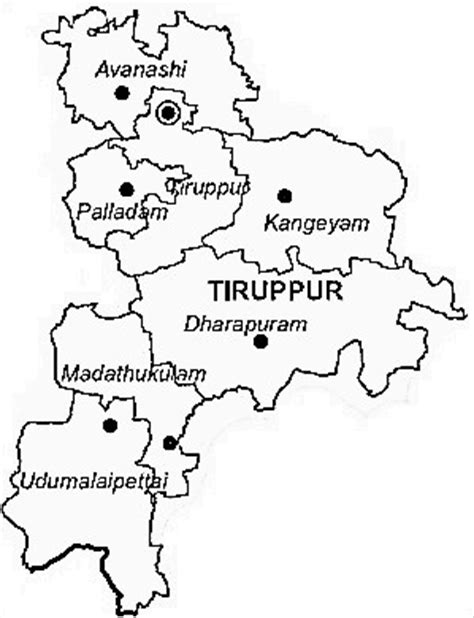 Tiruppur District | Tiruppur District Map