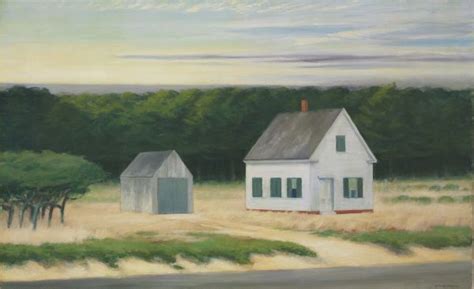 Reproduction de Hopper, October on cape Cod (Octobre au cap Cod). Tableau peint à la main dans ...