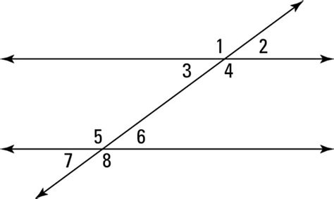 Definitions and Theorems of Parallel Lines - dummies