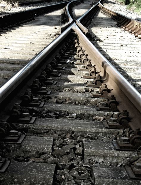 Free Images : fork, track, railway, train, travel, line, intersection, lane, stones, locomotive ...