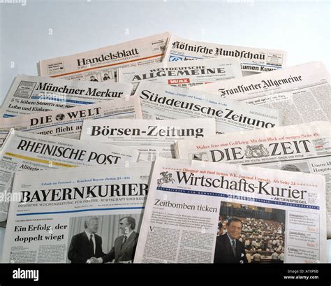 newspapers, German newspapers, German economic journals, business Stock Photo: 5615210 - Alamy