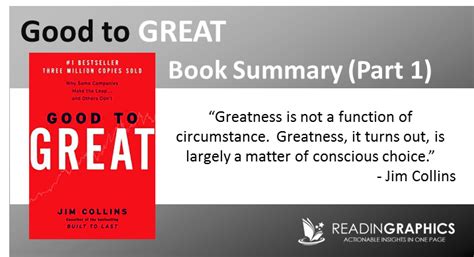 Book Summary – Good to Great: Why Some Companies Make the Leap…and Others Don’t (Part 1 ...