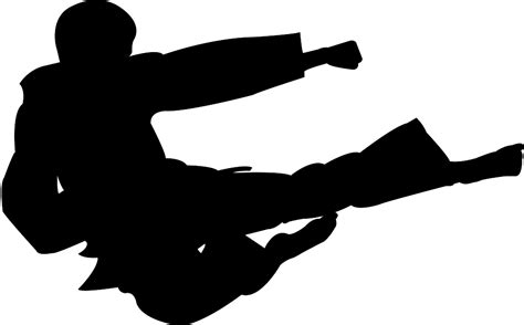 Tae Kwon Do Silhouette | Free vector silhouettes