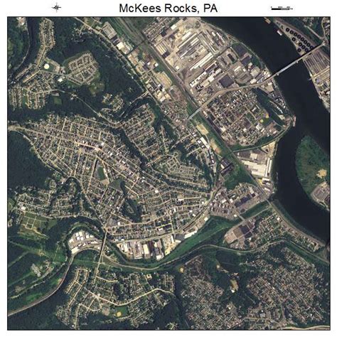 Aerial Photography Map of McKees Rocks, PA Pennsylvania