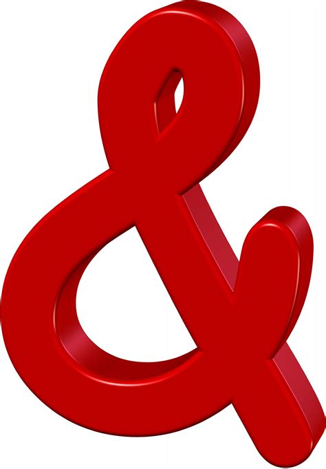 Ampersand Symbol Red Free Stock Photo - Public Domain Pictures