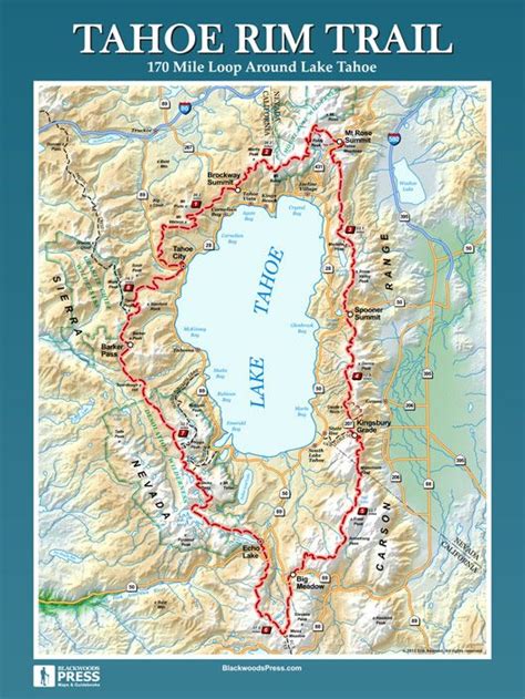 Lake Tahoe Trail Map | Living Room Design 2020