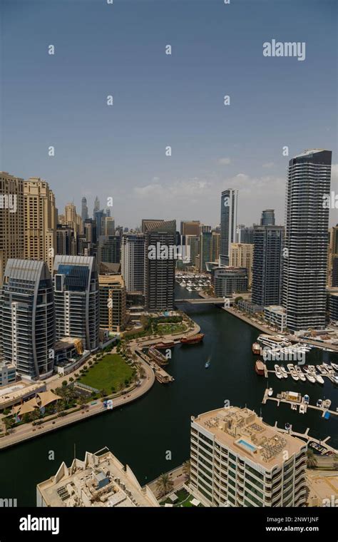 Dubai Marina skyline Stock Photo - Alamy