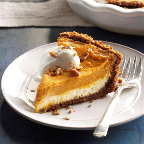 Double-Layer Pumpkin Cheesecake Recipe | Taste of Home