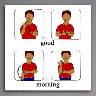 ASL Sign for Good | American Sign Language book illustration sample # ...