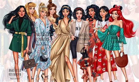 If Disney Princesses were modern fashionistas • GEEKSPIN