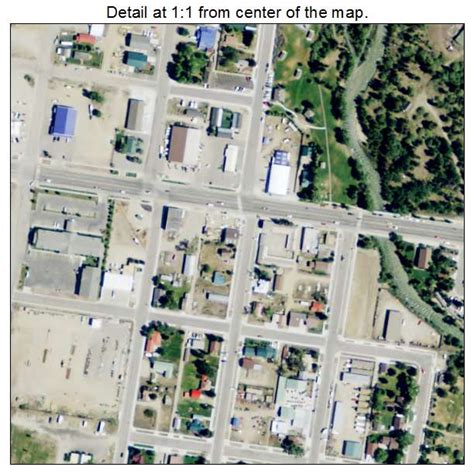 Aerial Photography Map of Pinedale, WY Wyoming