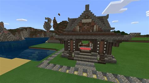 My japanese shrine after 2 failed attempts to build it i finished it and it looks amazing :) : r ...