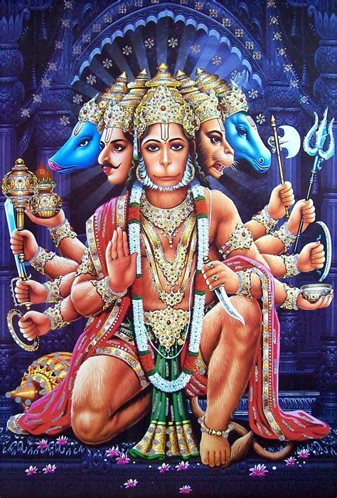 Pic Of Panchmukhi Hanuman | cuteconservative