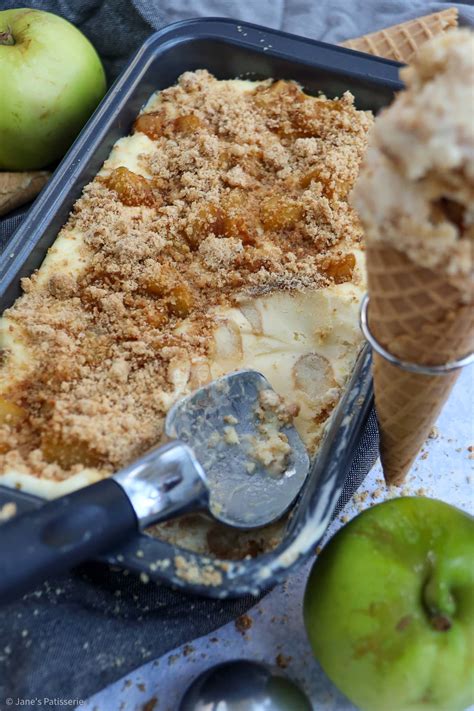 Apple Crumble Ice Cream! - Jane's Patisserie