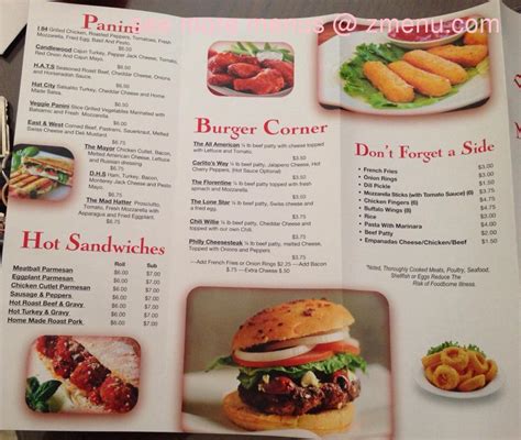 Menu at C & C Delicatessen restaurant, Danbury