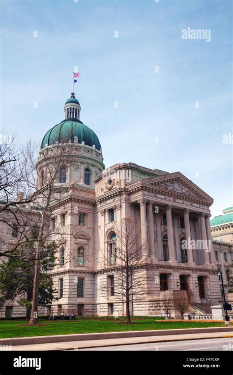 Indiana state capitol building Stock Photo - Alamy