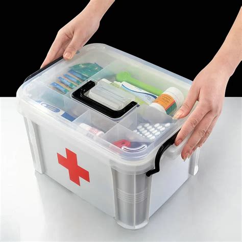 Multi layered Family Medicine Plastic Medical Box Medical First Aid ...