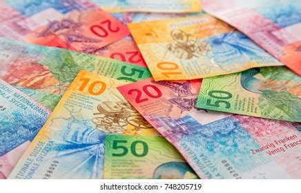 Background Different Swiss Francs Banknotes Stock Photo 2226789657 ...