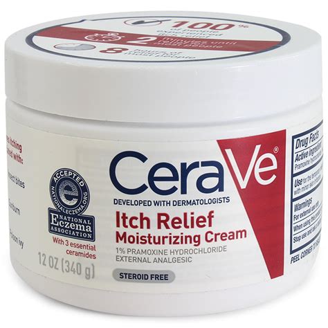 CeraVe 340g Itch Relief Moisturising Cream Tub – Skincare Australia