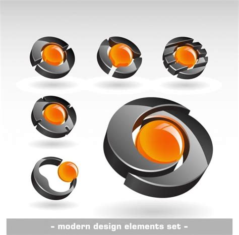 Threedimensional vector graphics logo eps | UIDownload