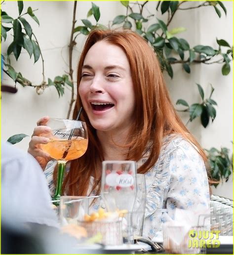 Lindsay Lohan & Bader Shammas Share A Sweet Moment During Lunch In NYC: Photo 4808180 | Lindsay ...