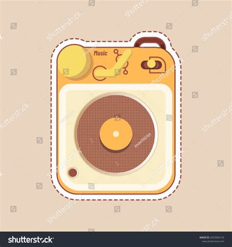 Aesthetic Vintage Radio Cartoon Illustration Stock Vector (Royalty Free) 2023964123 | Shutterstock