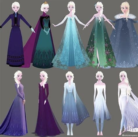 The ten phases of Elsa: an Elsa a day keeps the fans satisfied : r/Frozen