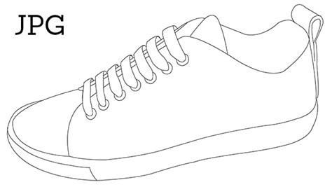 Blank Converse Shoe Template