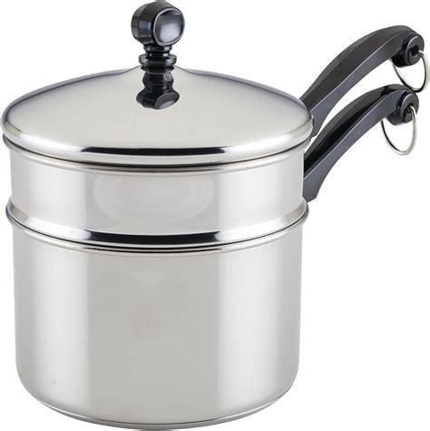 Farberware Caldeira dupla coberta Classic Stainless Series 2 Quart | Amazon.com.br