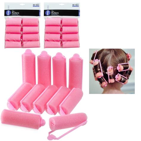 16 Small Foam Hair Rollers Curls Waves Soft Cushion Curlers Care Styling 1 1/4" - Walmart.com ...