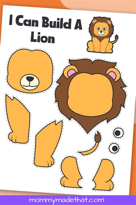 Free Printable Lion Craft Template