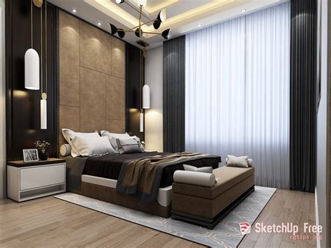 1555 Interior Bedroom Sketchup Model Free Download 2 - Sketchup Models ...