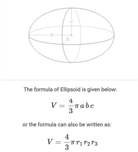 Volume of an Ellipsoid Formula - TRUNG TÂM GIA SƯ TÂM TÀI ĐỨC - HOTLINE ...