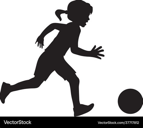 Female Soccer Silhouette