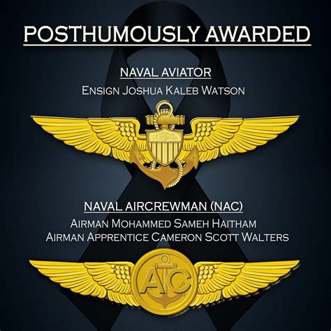 Acting SECNAV posthumously awards Wings of Gold to NAS Pensacola ...