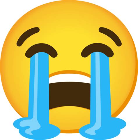 "loudly crying face" Emoji - Download for free – Iconduck