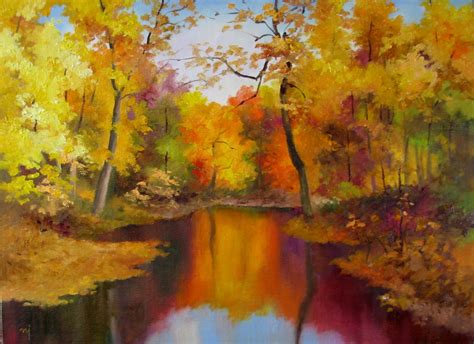 Nel's Everyday Painting: Autumn Landscape 2 - SOLD