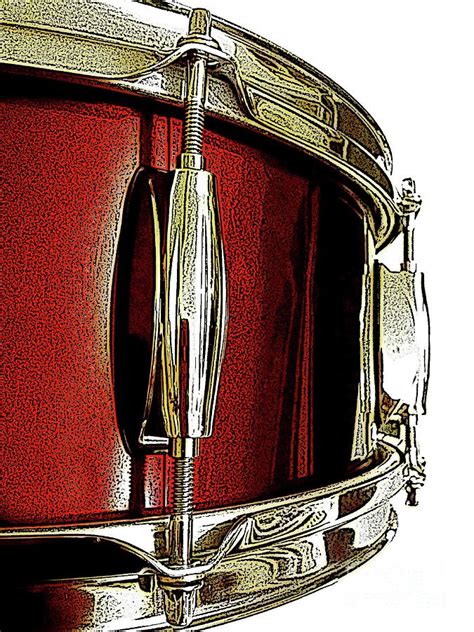 Snare Drum - Red Photograph by DrumJunkie Graphics