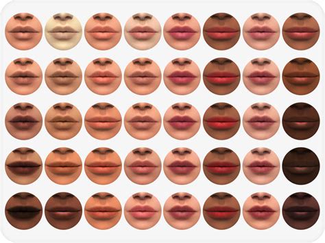 The Sims Resource - Nat Lips (Skin Detail)