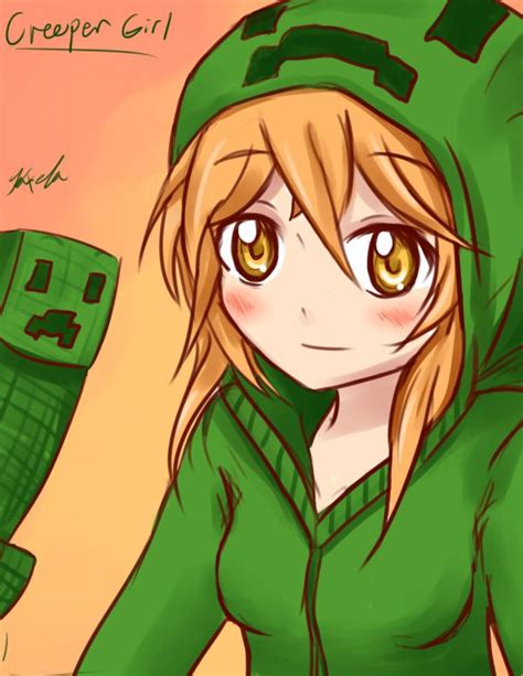 Minecraft Creeper Girl by Kxela.deviantart.com on @deviantART Minecraft ...