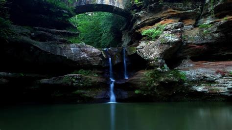 Hd Fantasy Forest Nature Cave Rocks | Beautiful waterfalls, Live ...