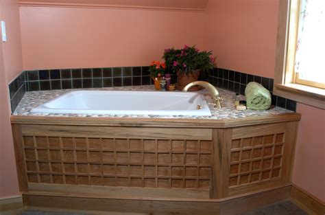 Handmade Soaking Tub Surround by Homecoming Woodworks | CustomMade.com