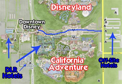 Disneyland Downtown Map