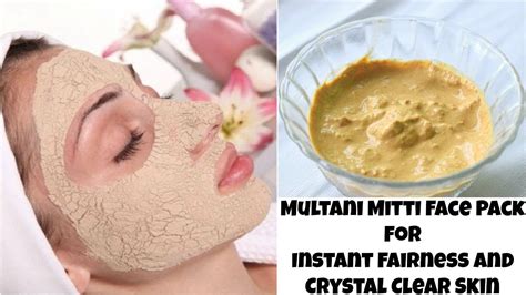 मुल्तानी मिटटी से तुरंत गोरी त्वचा पाने के चमत्कारी उपाय | Multani Mitti Face Pack For Fair Skin ...