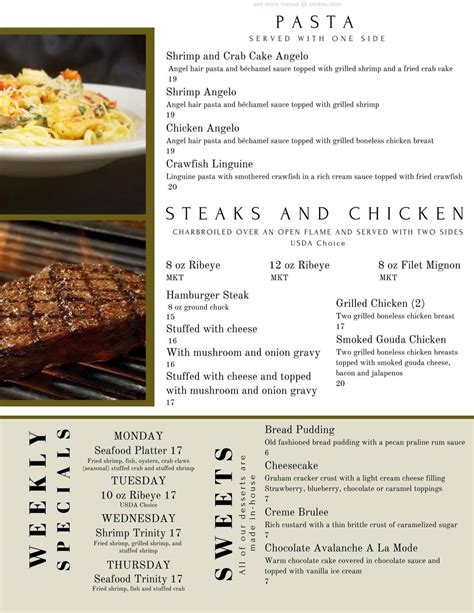 Online Menu of RiverFront Restaurant, Abbeville, Louisiana, 70510 - Zmenu