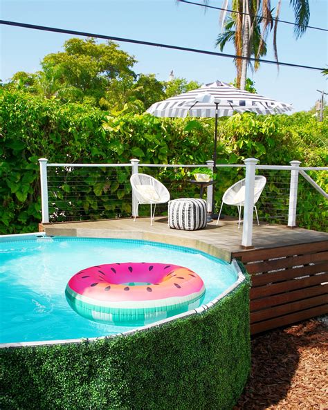 Stylish Above-Ground Swimming Pool and Backyard Design Ideas — Coco ...