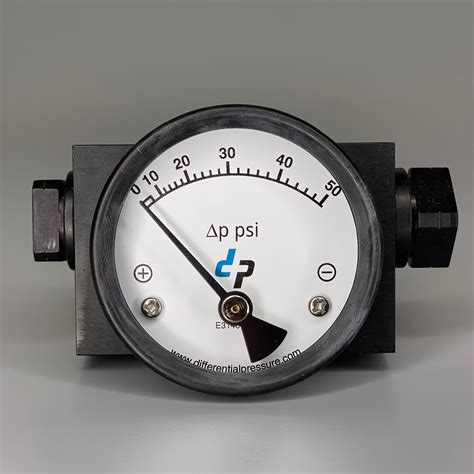 50PSI Aluminum PG Series (Differential Pressure Gauge) - Differential Pressure Plus