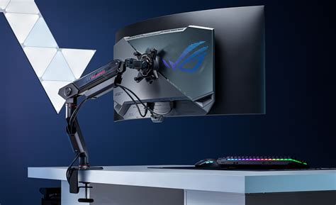 Epic Gaming Setup Accessories: ROG Aura Light Bar and ROG Ergo Monitor Arm