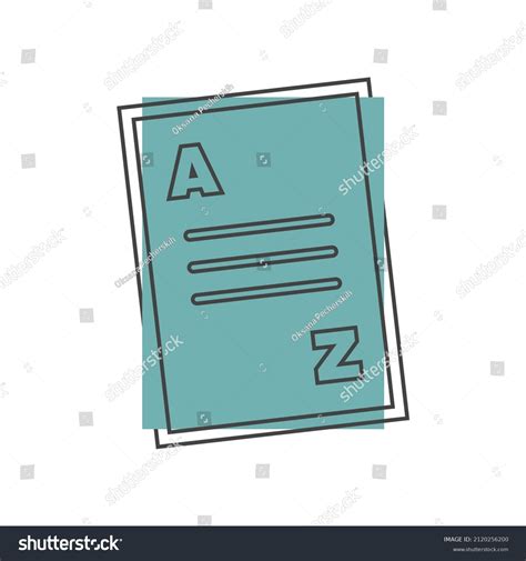 Vocabulary Book On White Isolated Background Stock Vector (Royalty Free ...